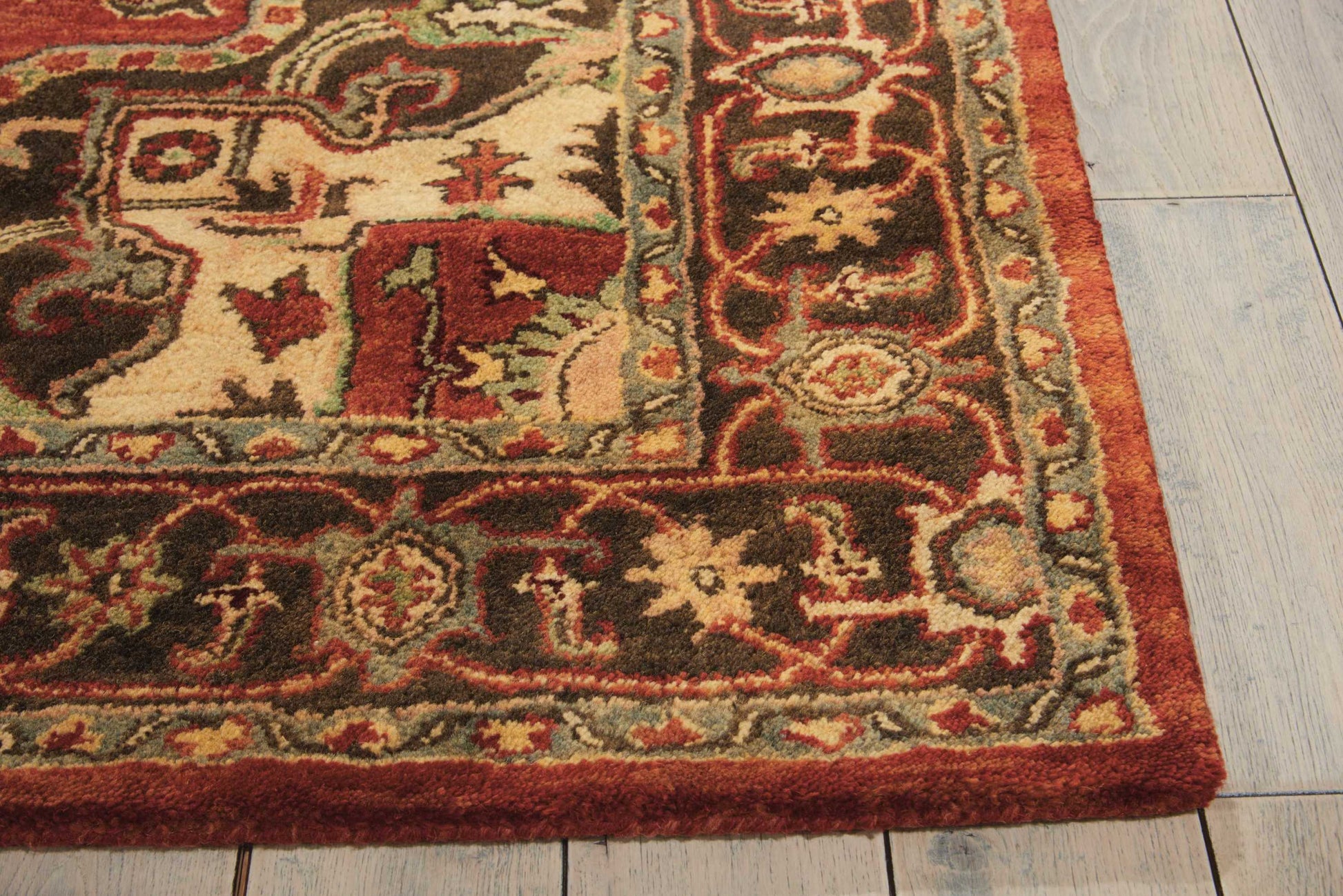 Nourison Home Jaipur  Red  Traditional
