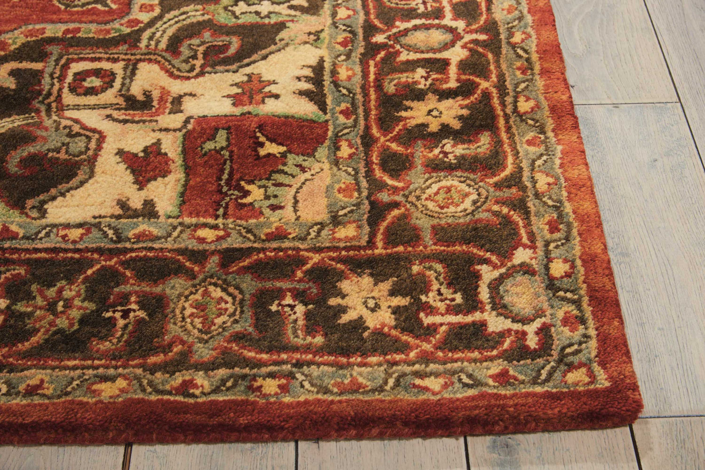 Nourison Home Jaipur  Red  Traditional