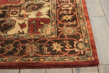 Nourison Home Jaipur  Red  Traditional