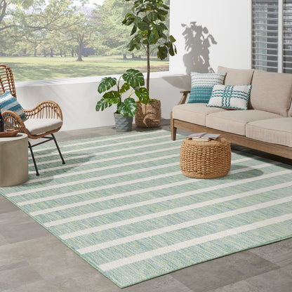 Nourison Home Positano  Blue Green Ivory  Contemporary