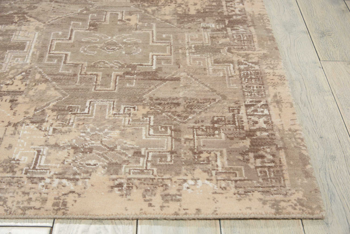 Nourison Home Silk Elements  Mushroom  Traditional
