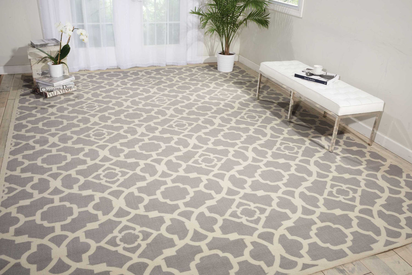 Waverly Sun N Shade  Grey  Transitional
