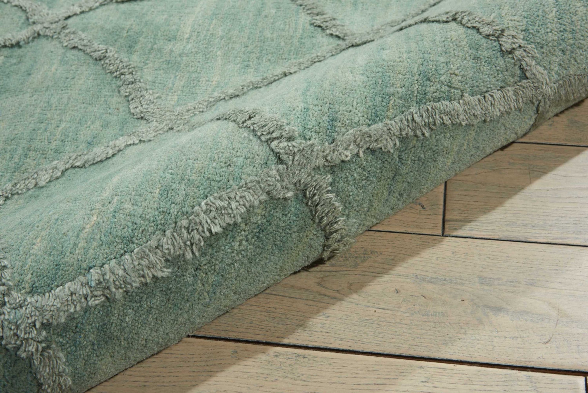 Nourison Home Lunette  Aqua  Transitional