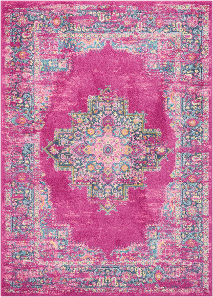 Nourison Home Passion PSN03 Fuchsia Transitional Power-loomed Rugs