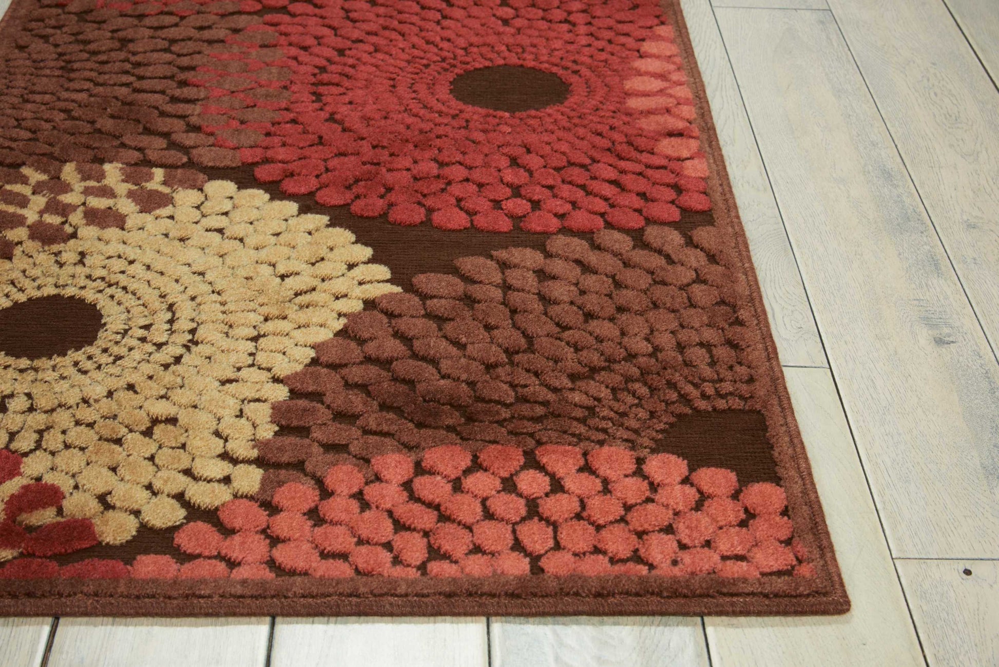 Nourison Home Graphic Illusions  Brown  Contemporary