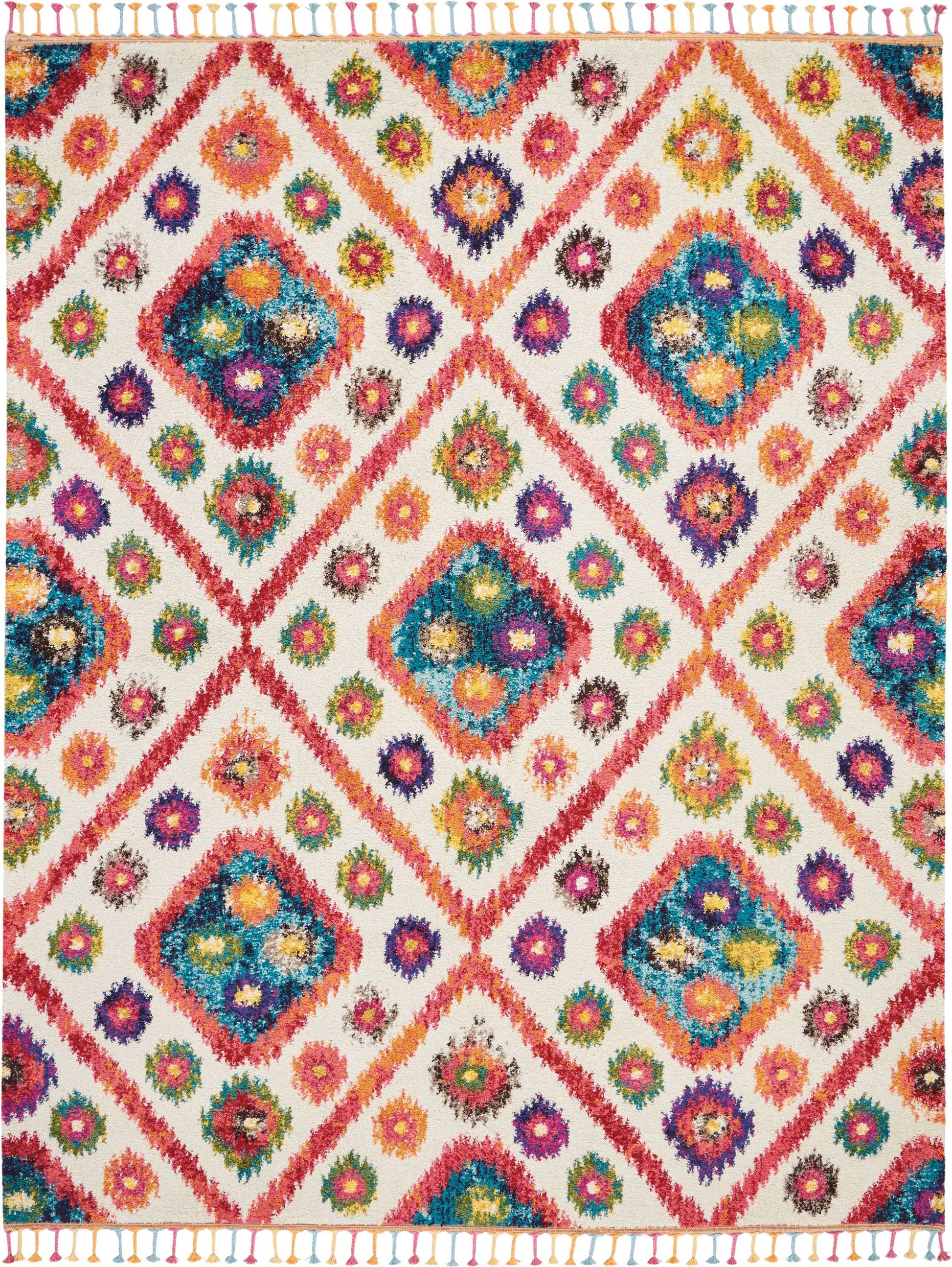 Nourison Home Nomad  Ivory Pink  Transitional