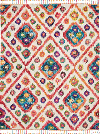 Nourison Home Nomad  Ivory Pink  Transitional