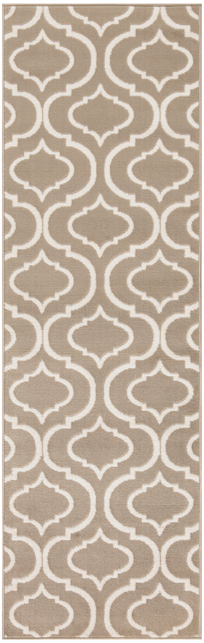 Nourison Home Jubilant JUB19 Taupe Transitional Power-loomed Rug