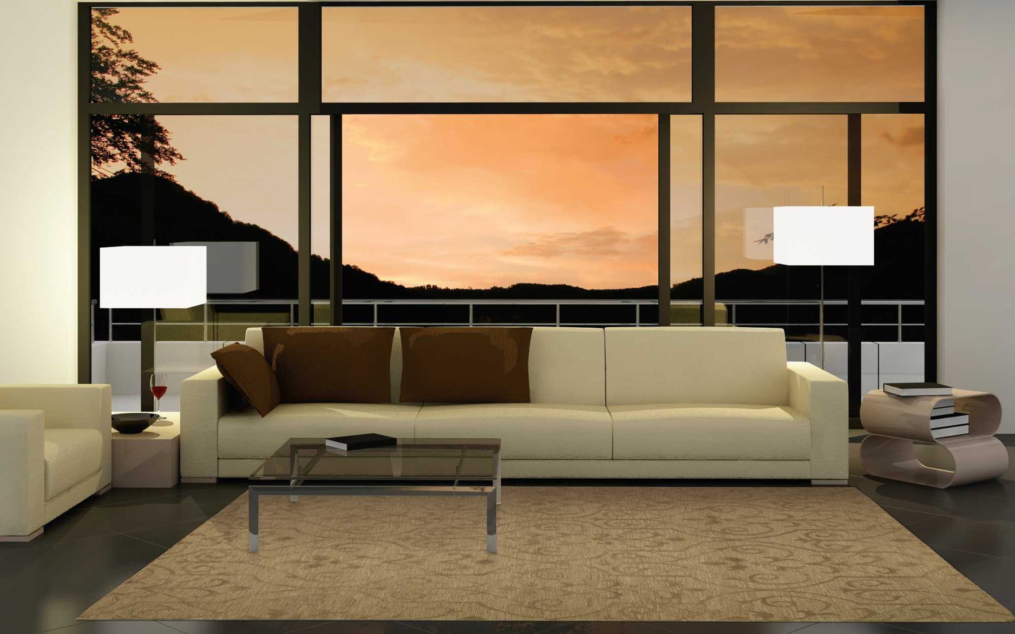 Nourison Home Ambrose  Khaki  Transitional