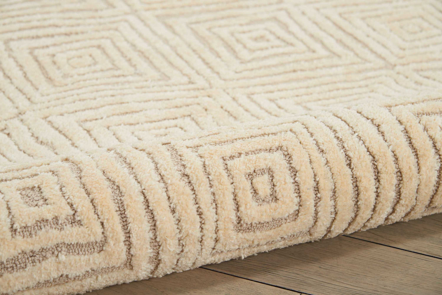 Nourison Home Deco Mod  Taupe Ivory  Transitional