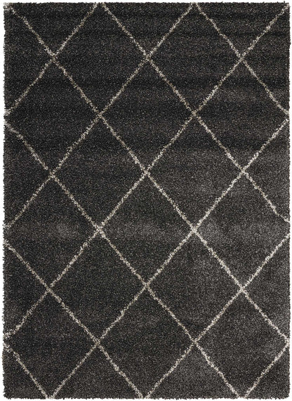 Nourison Home Brisbane BRI03 Charcoal Contemporary Power-loomed Rug