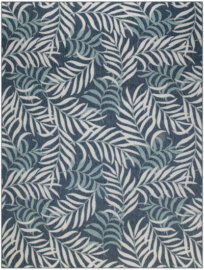 Nourison Home Garden Oasis GOA01 Navy Contemporary Power-loomed Rug