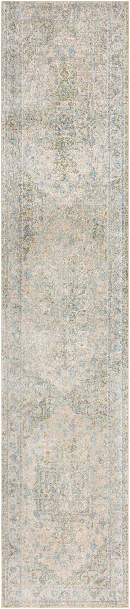 Nourison Home Astra Machine Washable ASW12 Blue Green Traditional Power-loomed Rug