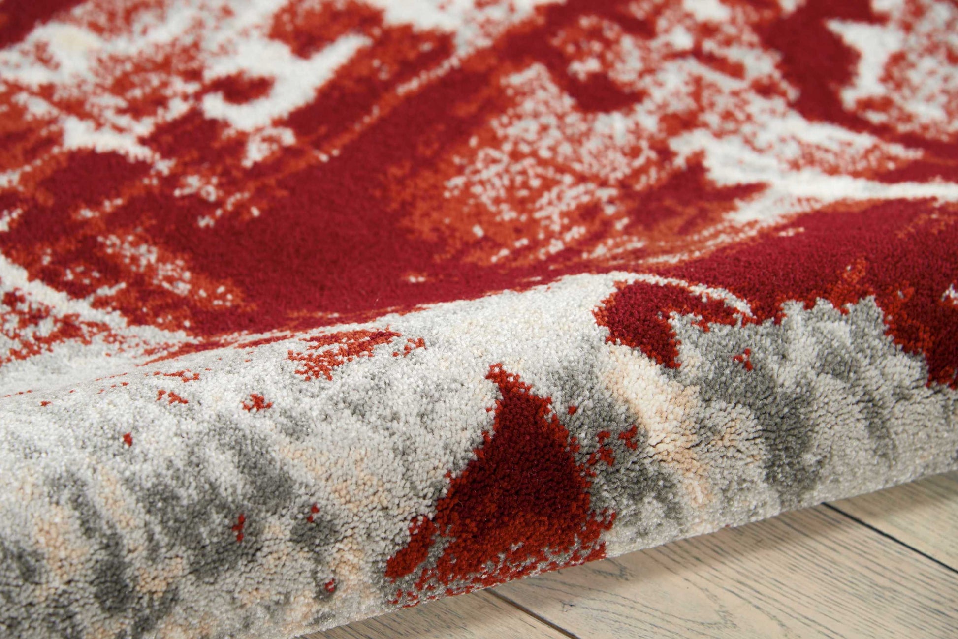 Nourison Home Maxell  Ivory Red  Contemporary