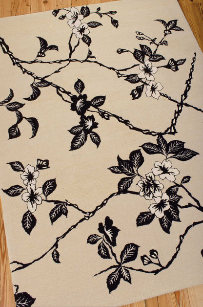 Nourison Home Modern Elegance  Black White  Transitional