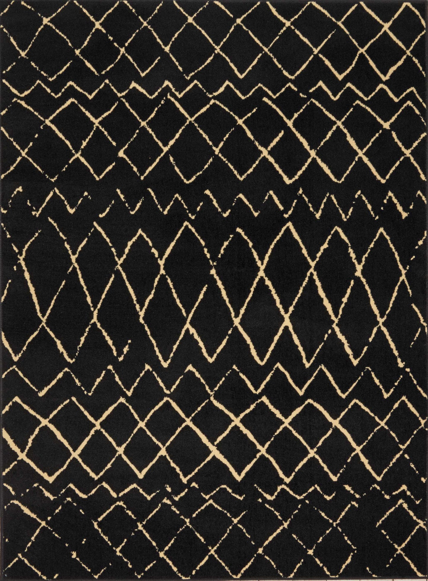 Nourison Home Grafix GRF04 Black Contemporary Power-loomed Rug