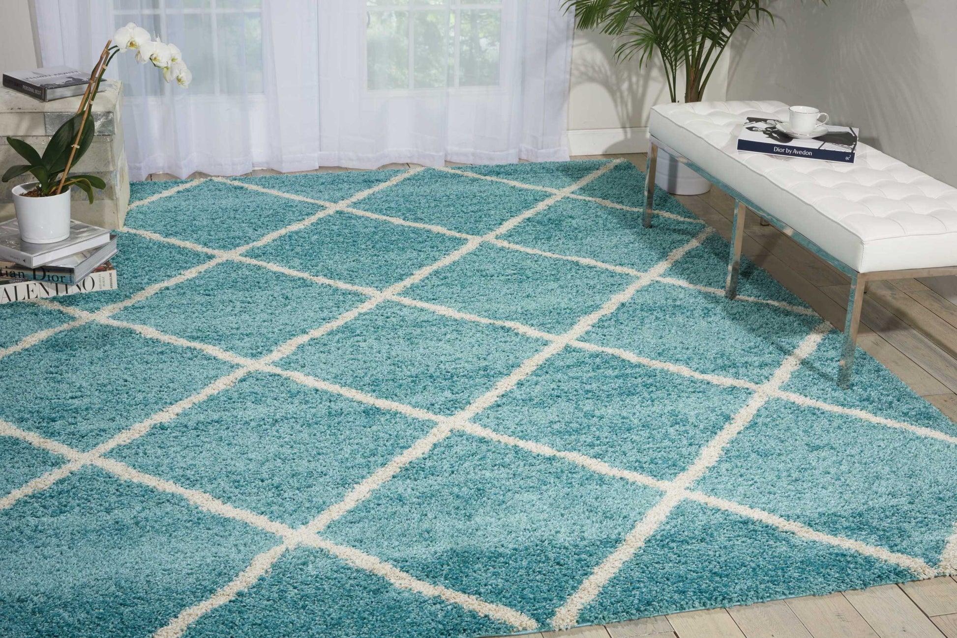 Nourison Home Brisbane  Aqua  Contemporary