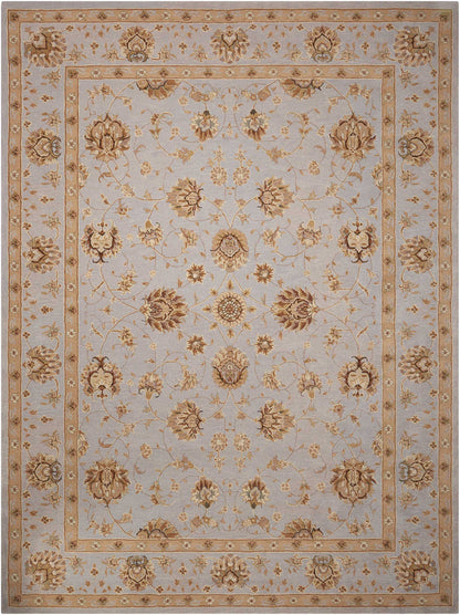 Nourison Home Heritage Hall HE28 Light Blue Traditional Tufted Rug
