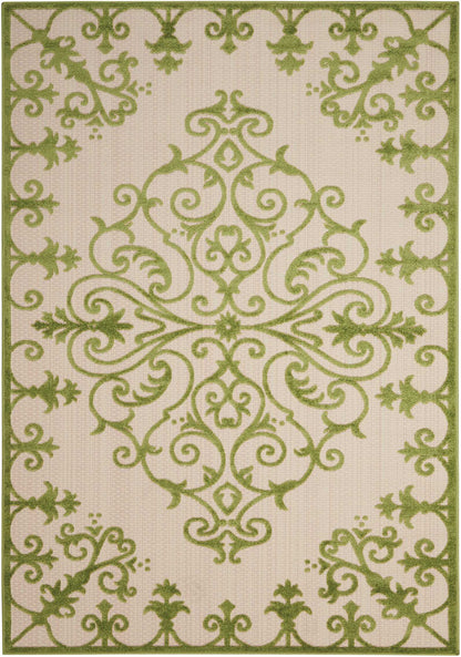 Nourison Home Aloha ALH12 Green Contemporary Power-loomed Rugs