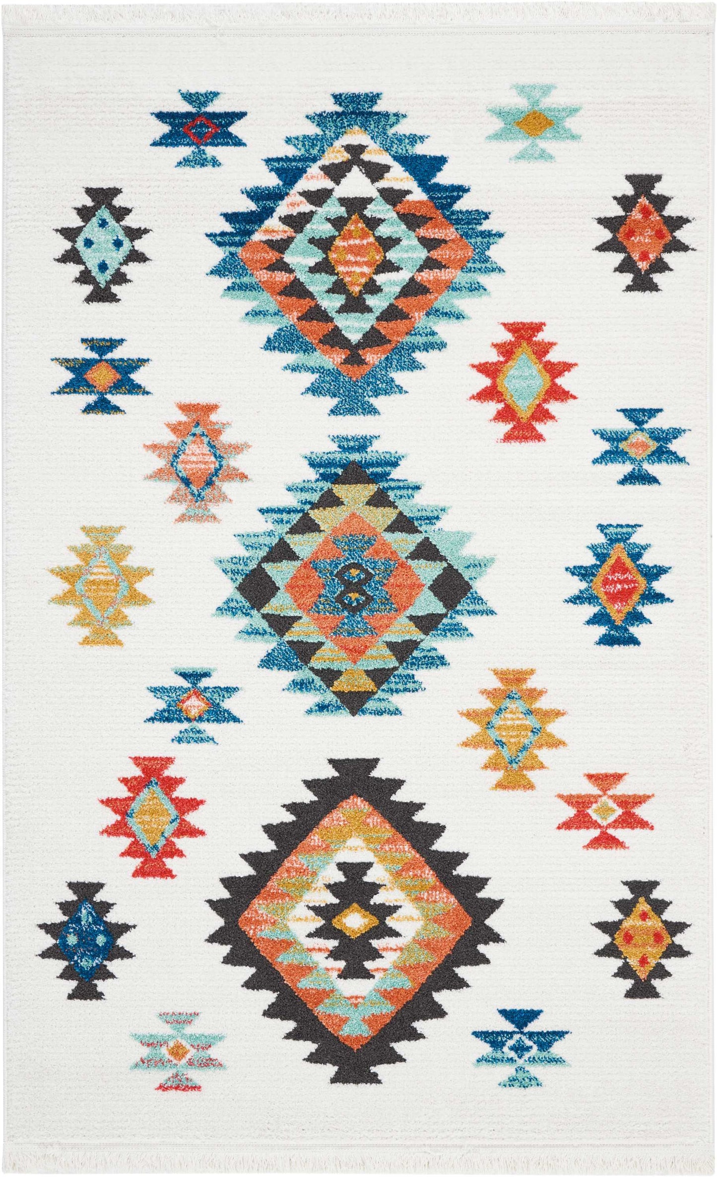 Nourison Home South Western NAV07 White Transitional Power-loomed Rug