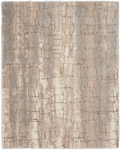 Nourison Home Dreamy Shag DRS09 Ivory Beige Contemporary Power-loomed Rug