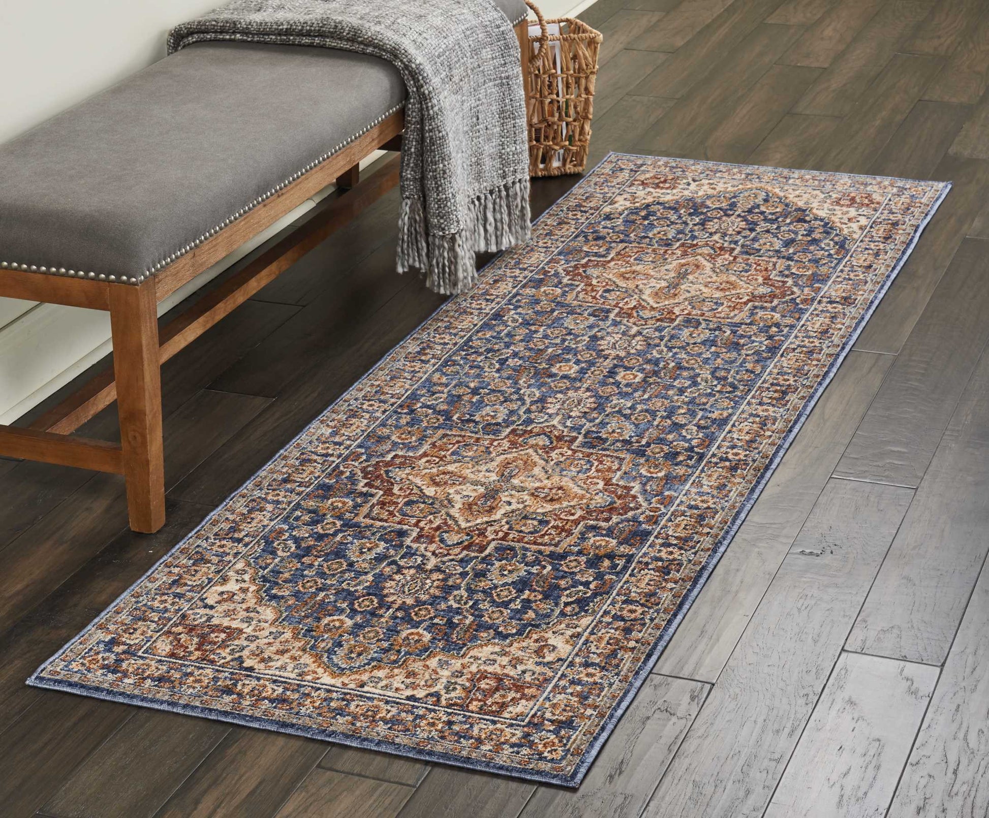 Nourison Home Lagos  Blue  Traditional