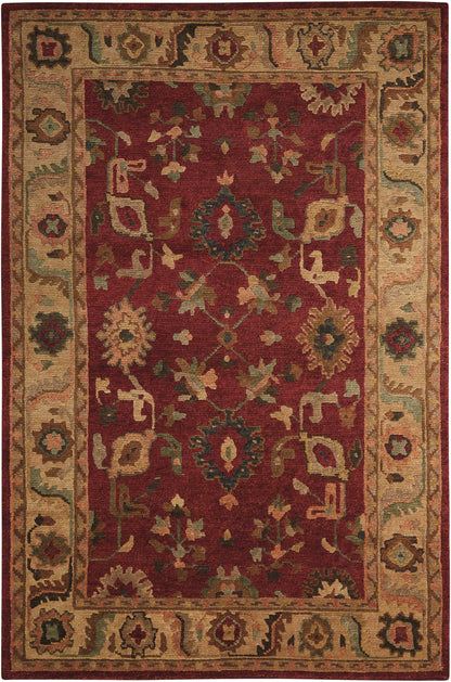 Nourison Home Tahoe TA08 Red Traditional Knotted Rug