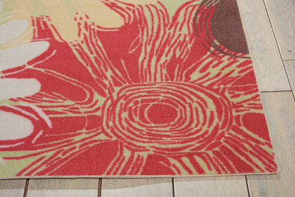 Nourison Home Home & Garden  Green  Contemporary