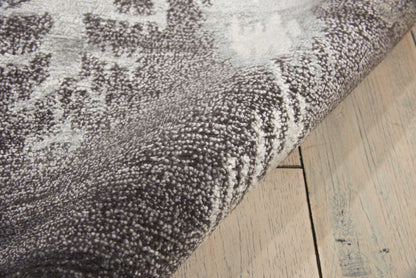 Nourison Home Silk Shadows  Grey  Transitional