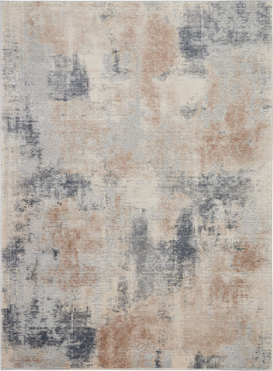 Nourison Home Rustic Textures  Beige Grey  Contemporary