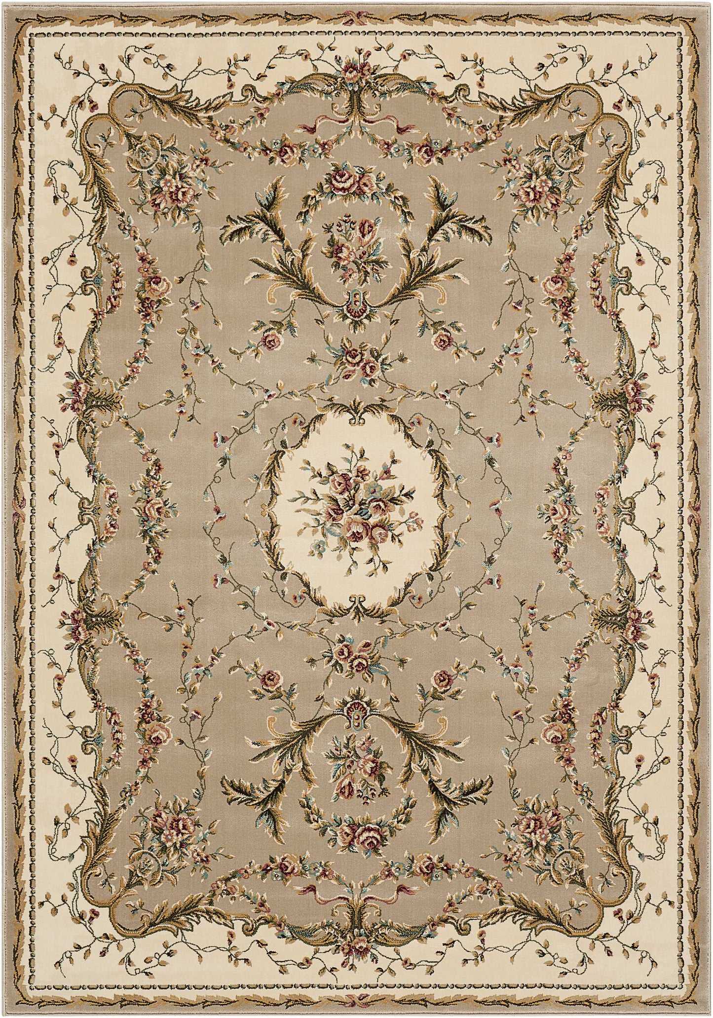 Nourison Home Bordeaux  Cream  Traditional