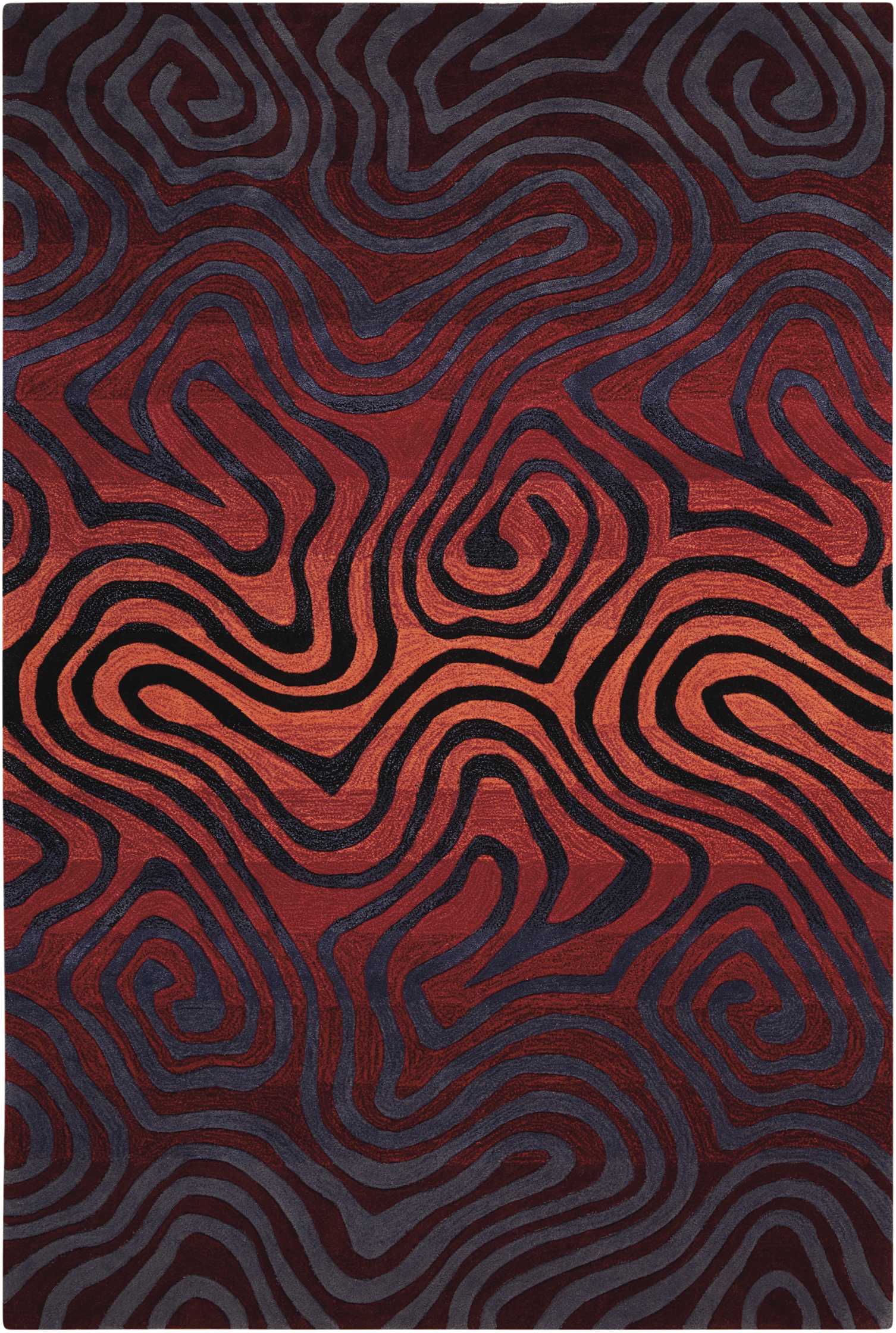 Nourison Home Contour  Sangria  Contemporary