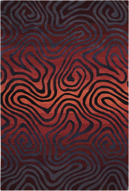 Nourison Home Contour  Sangria  Contemporary