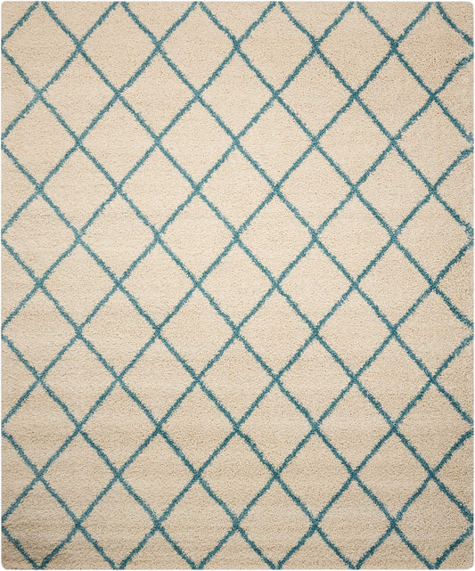 Nourison Home Brisbane  Ivory Aqua  Contemporary