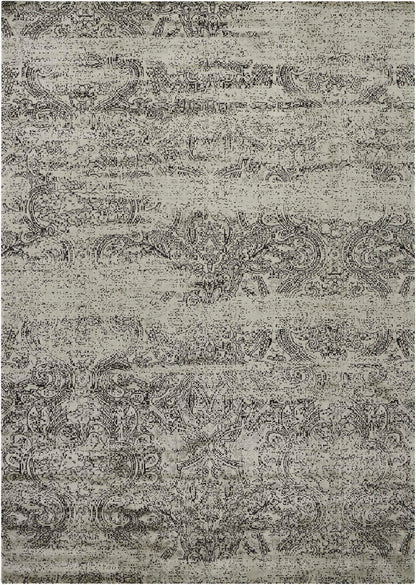 Nourison Home Luminance LUM11 Ivory Black Transitional Loomed Rug