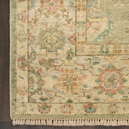 Nourison Home Heritage Vine  Green  Traditional
