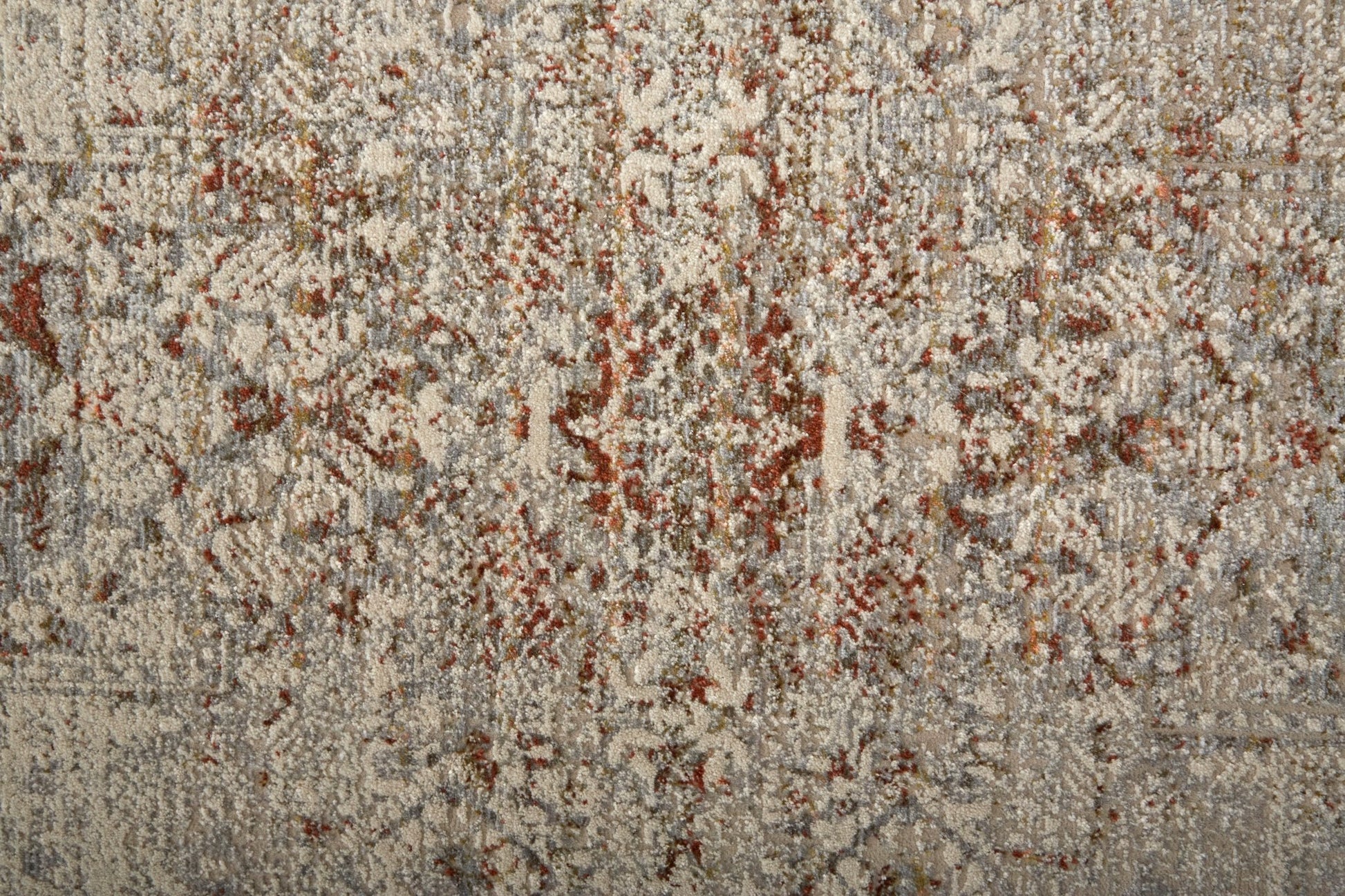 Feizy Kaia 39GKF Gray Rust Transitional/Casual/Vintage Machine Woven Rug - Rugs - Feizy - Atlanta Designer Rugs