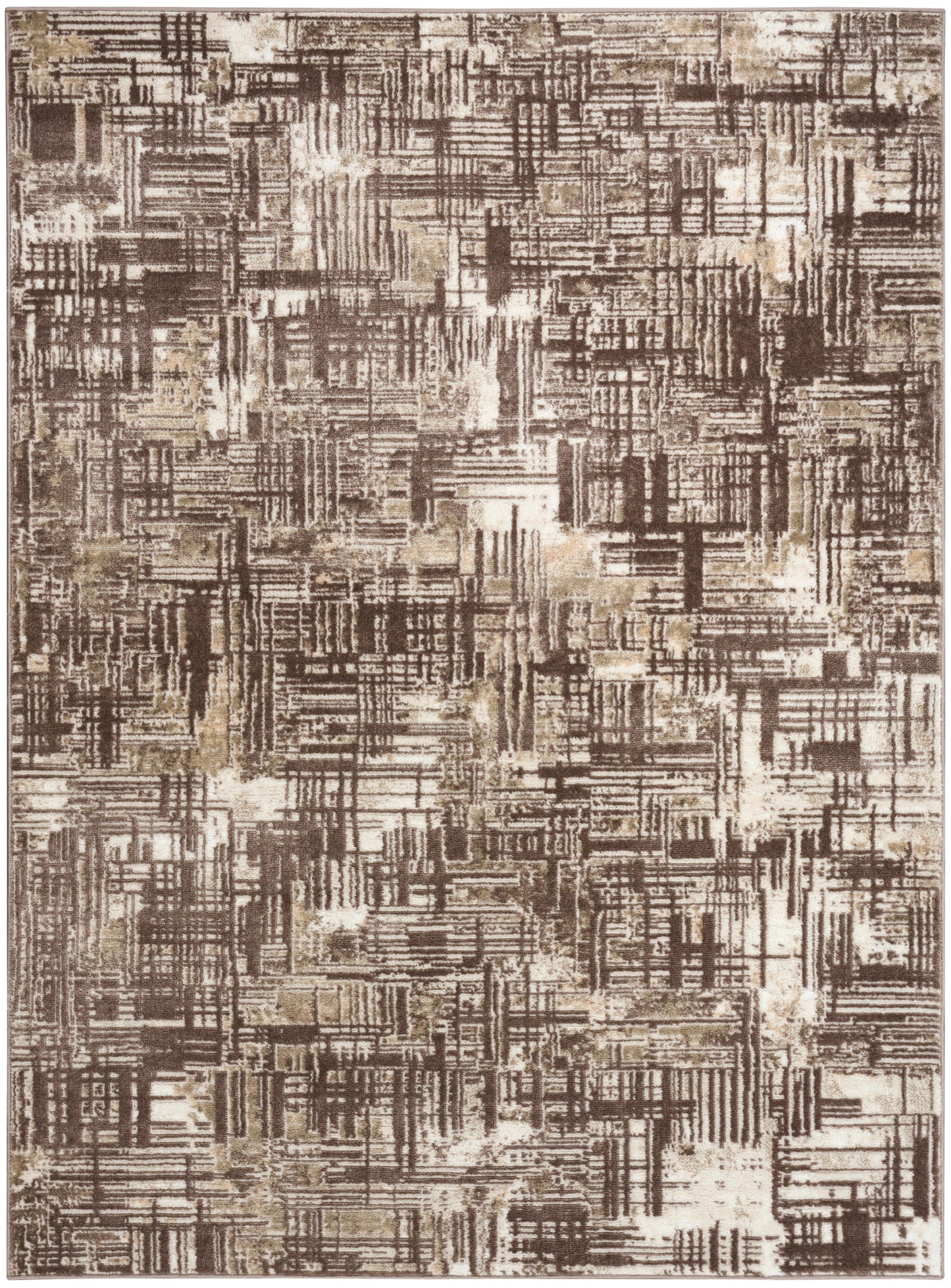 Nourison Home Dekor DEK11 Brown Contemporary Machine Woven Rug