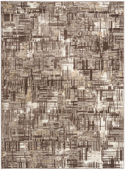 Nourison Home Dekor DEK11 Brown Contemporary Machine Woven Rug