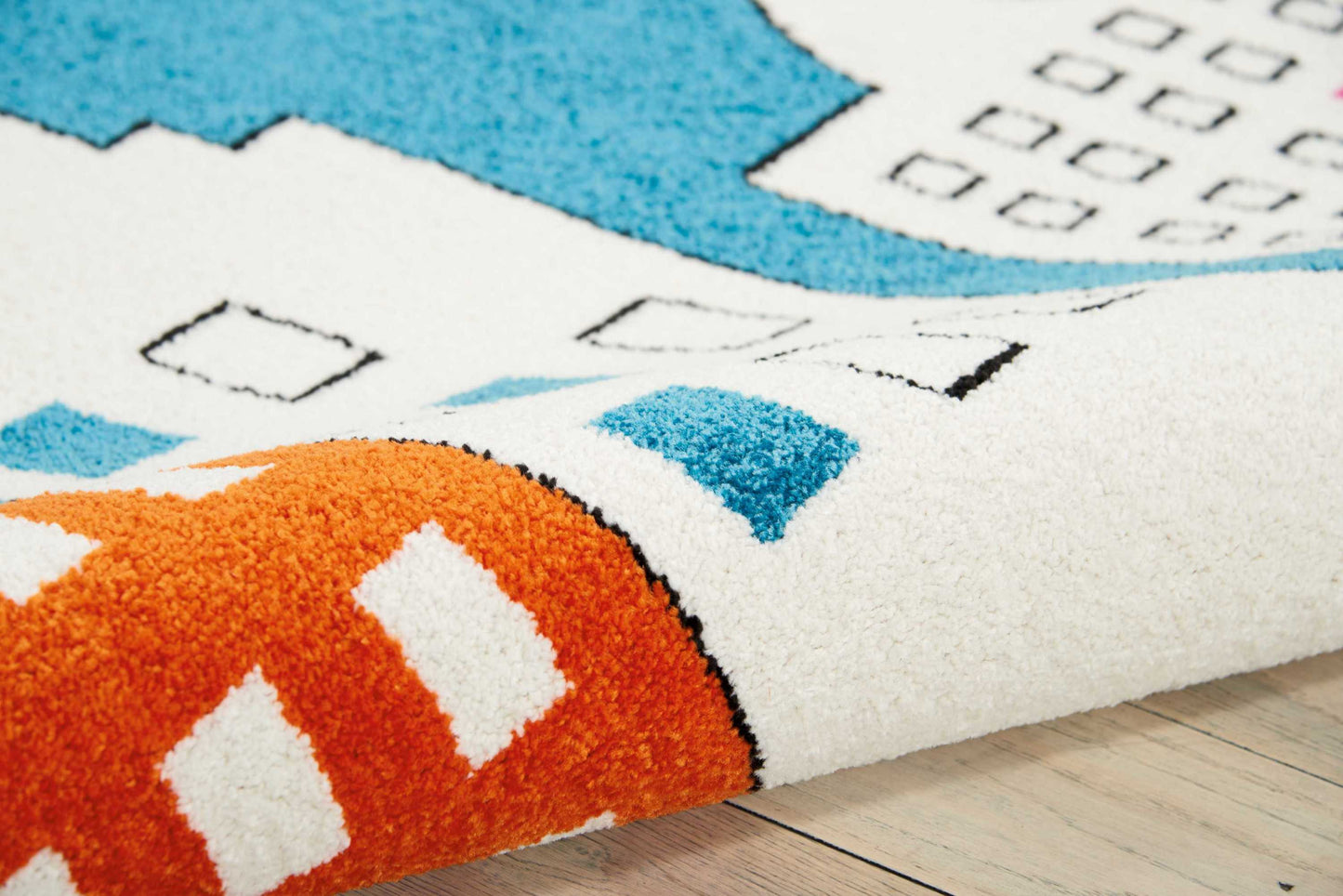 Nourison Home Miles  Blue  Contemporary