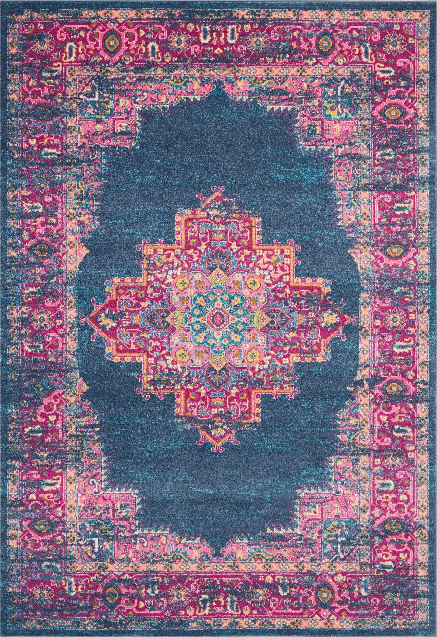 Nourison Home Passion PSN03 Blue Transitional Power-loomed Rugs