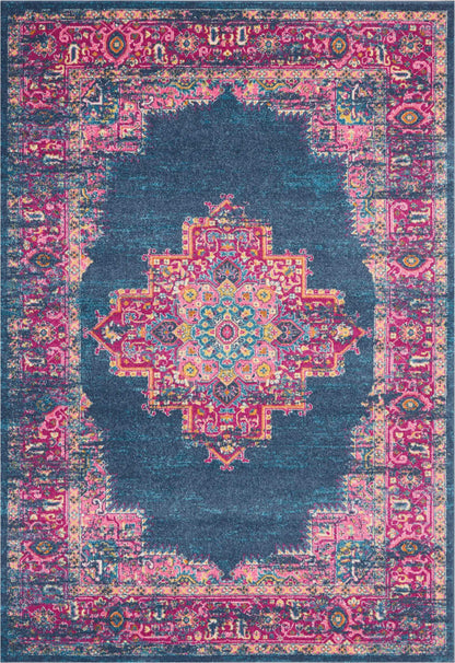 Nourison Home Passion PSN03 Blue Transitional Power-loomed Rugs