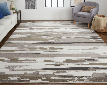 Feizy Vancouver 39FEF Brown Modern/Industrial Rug - Rugs - Feizy - Atlanta Designer Rugs