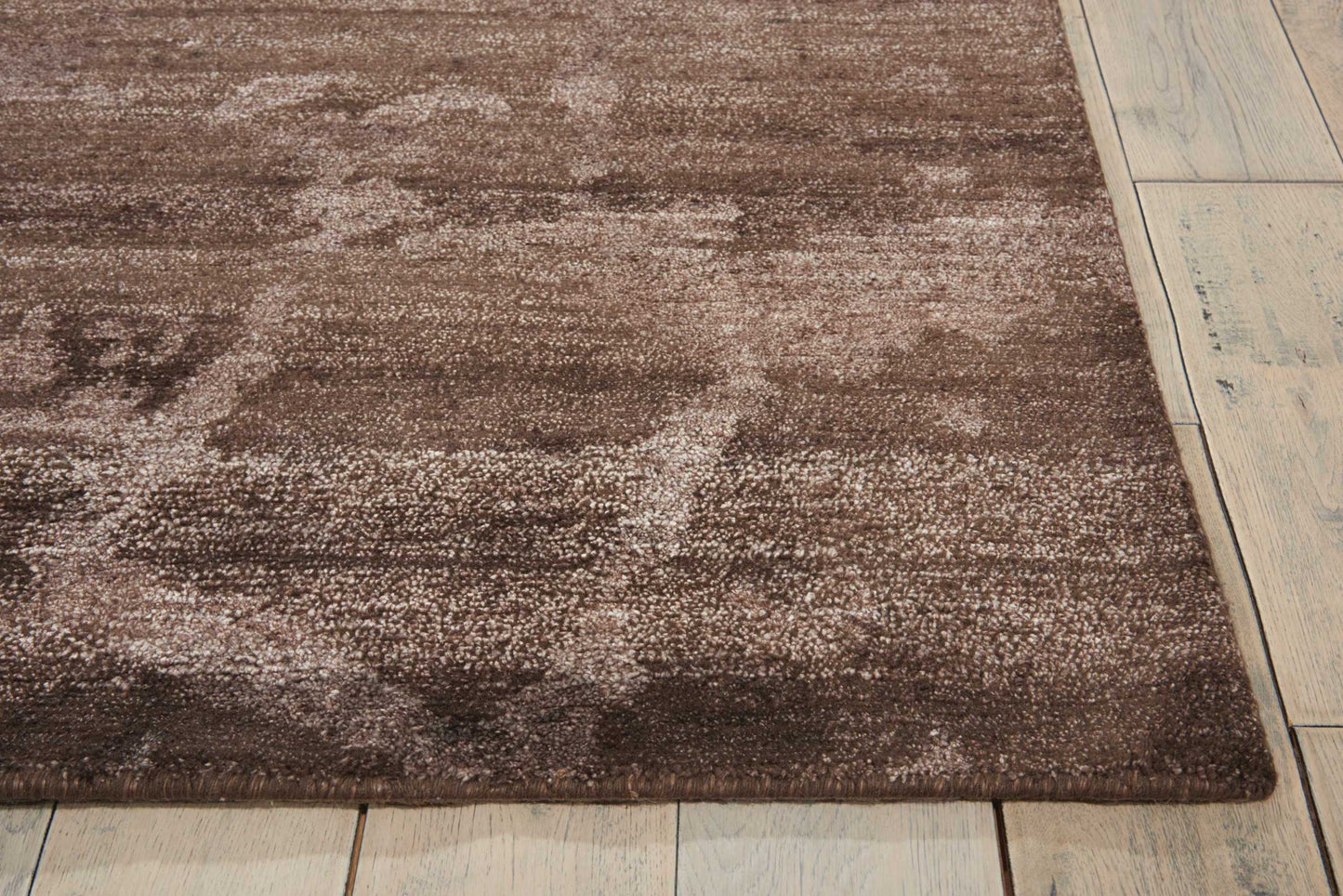 Nourison Home Silk Shadows  Brown  Contemporary