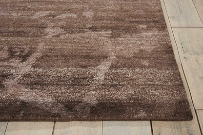 Nourison Home Silk Shadows  Brown  Contemporary