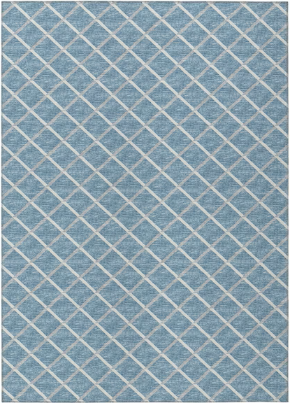 Dalyn Rugs York YO1 Sky Blue Transitional Machine Made Rug
