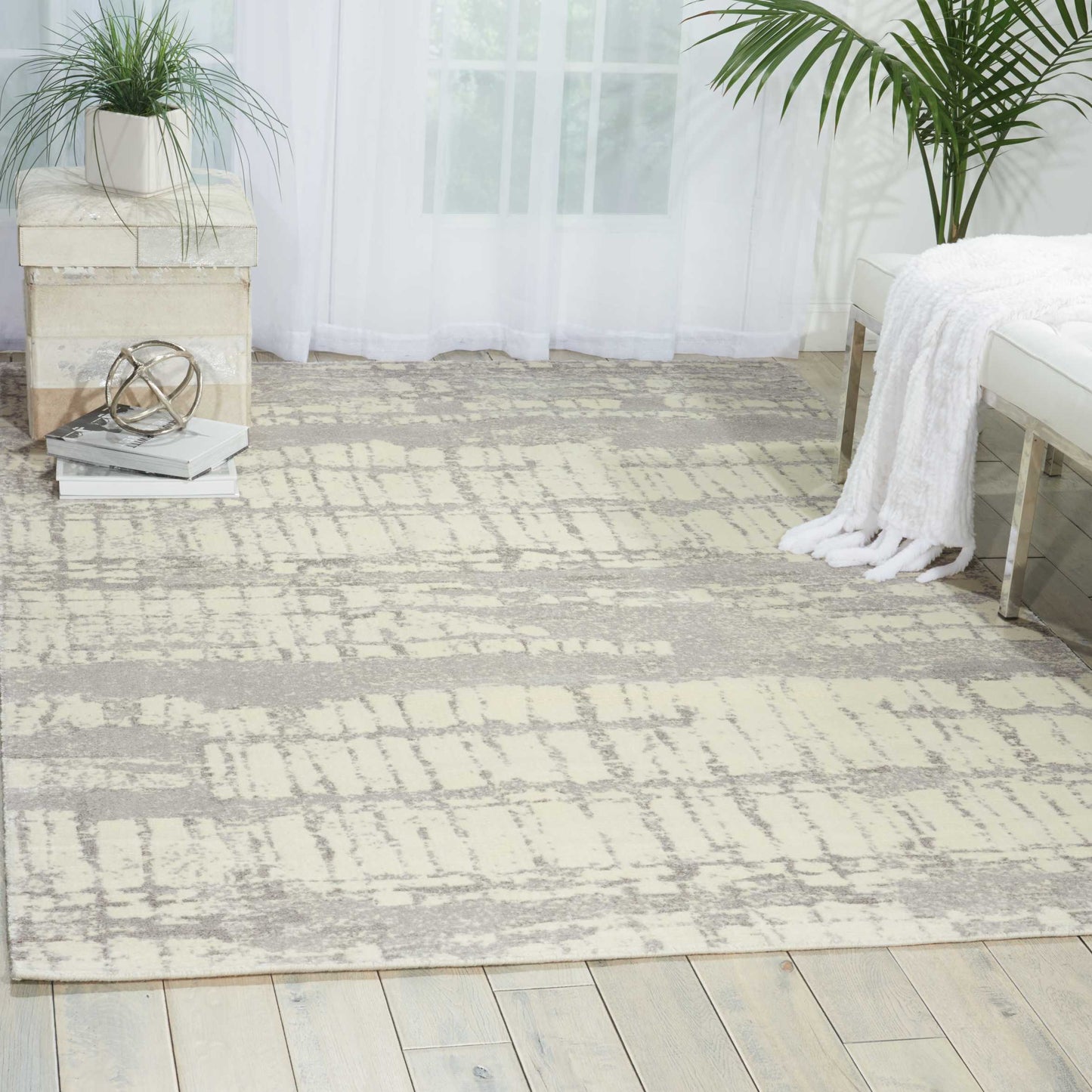 Nourison Home Twilight  Ivory  Contemporary