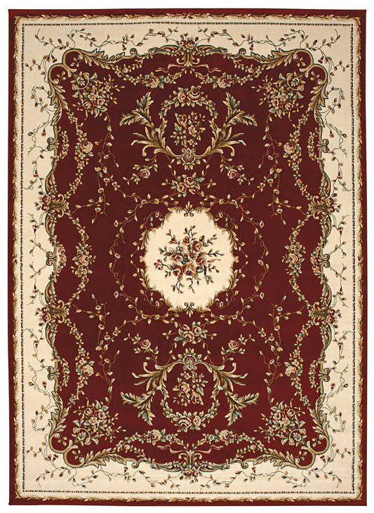 Nourison Home Bordeaux  Burgundy  Traditional
