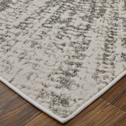Feizy Micah 39LTF Ivory Silver Machine Woven Rug - Rugs - Feizy - Atlanta Designer Rugs