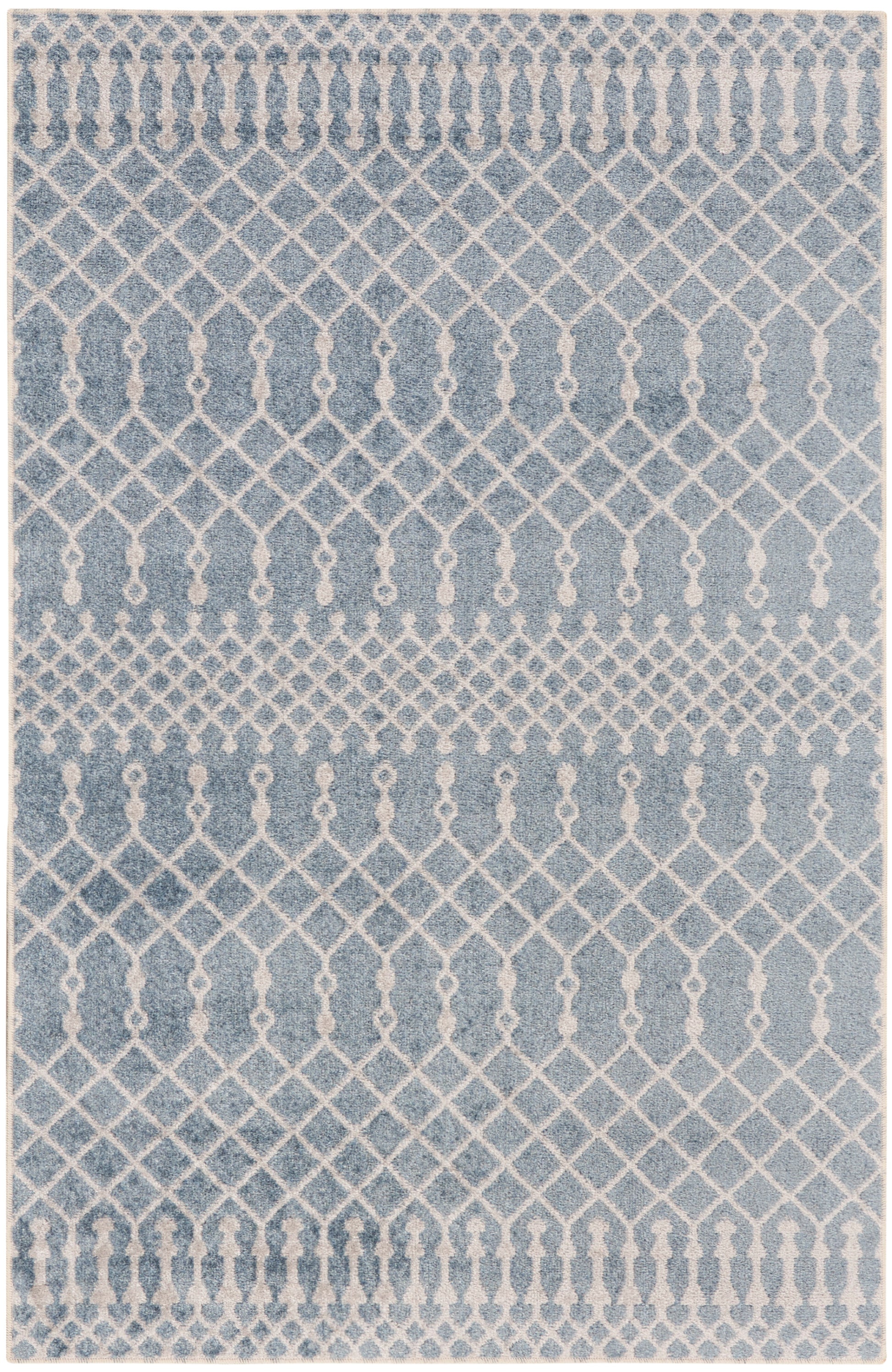 Nourison Home Astra Machine Washable ASW10 Blue Transitional Machinemade Rug